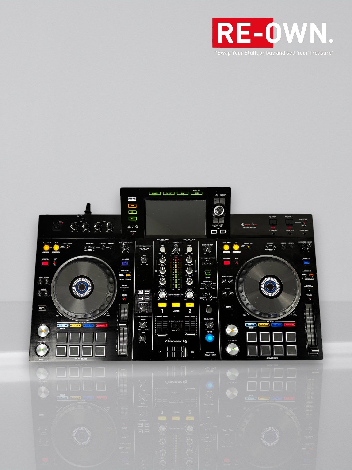 Pioneer XDJ RX 2 (+ flightcase + laptop platform)