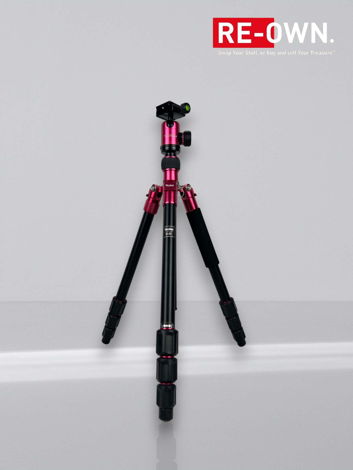 Rollei C5i aluminum tripod Pink