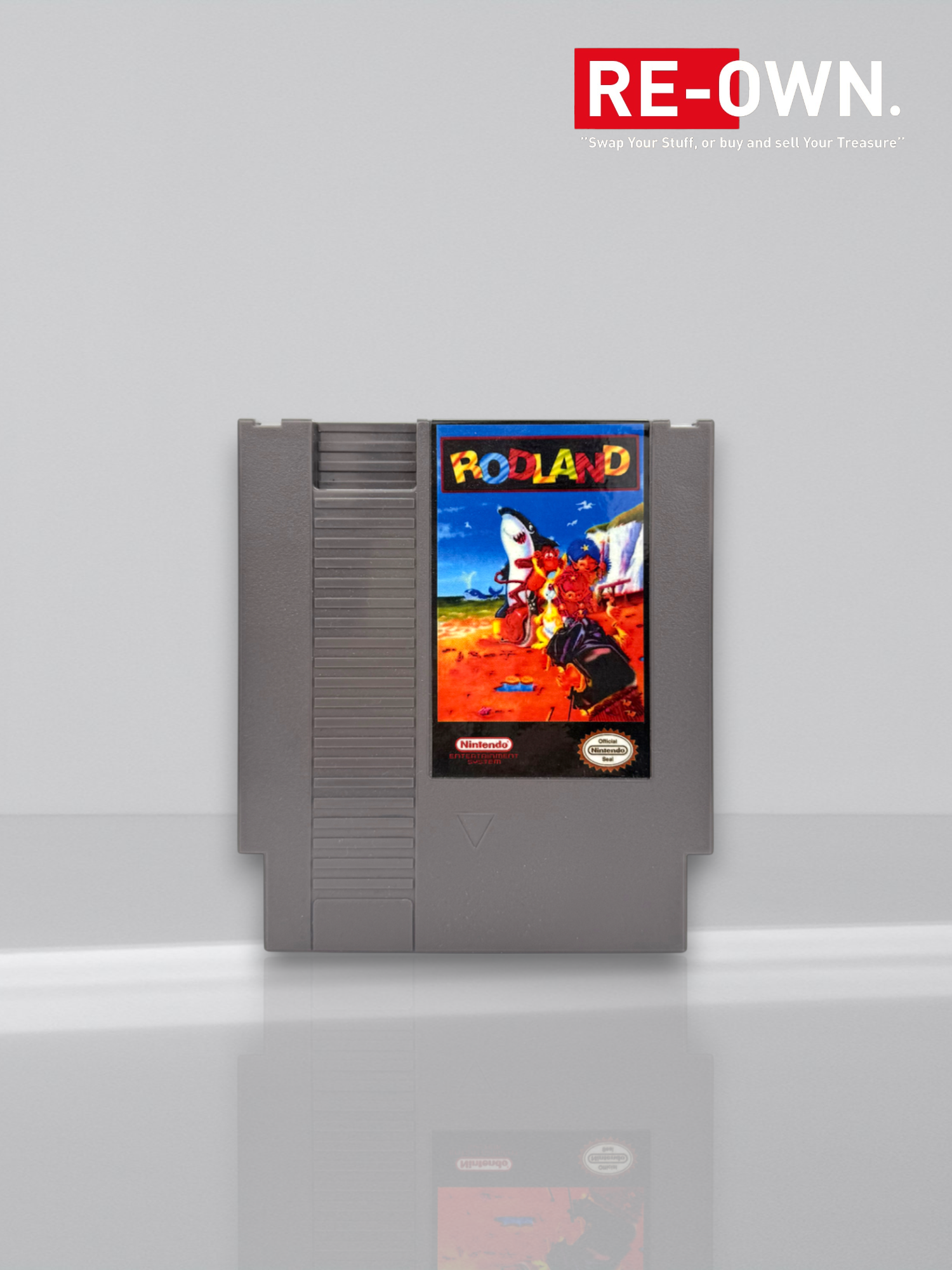 Rodland Nintendo NES 8 bit game cartridge