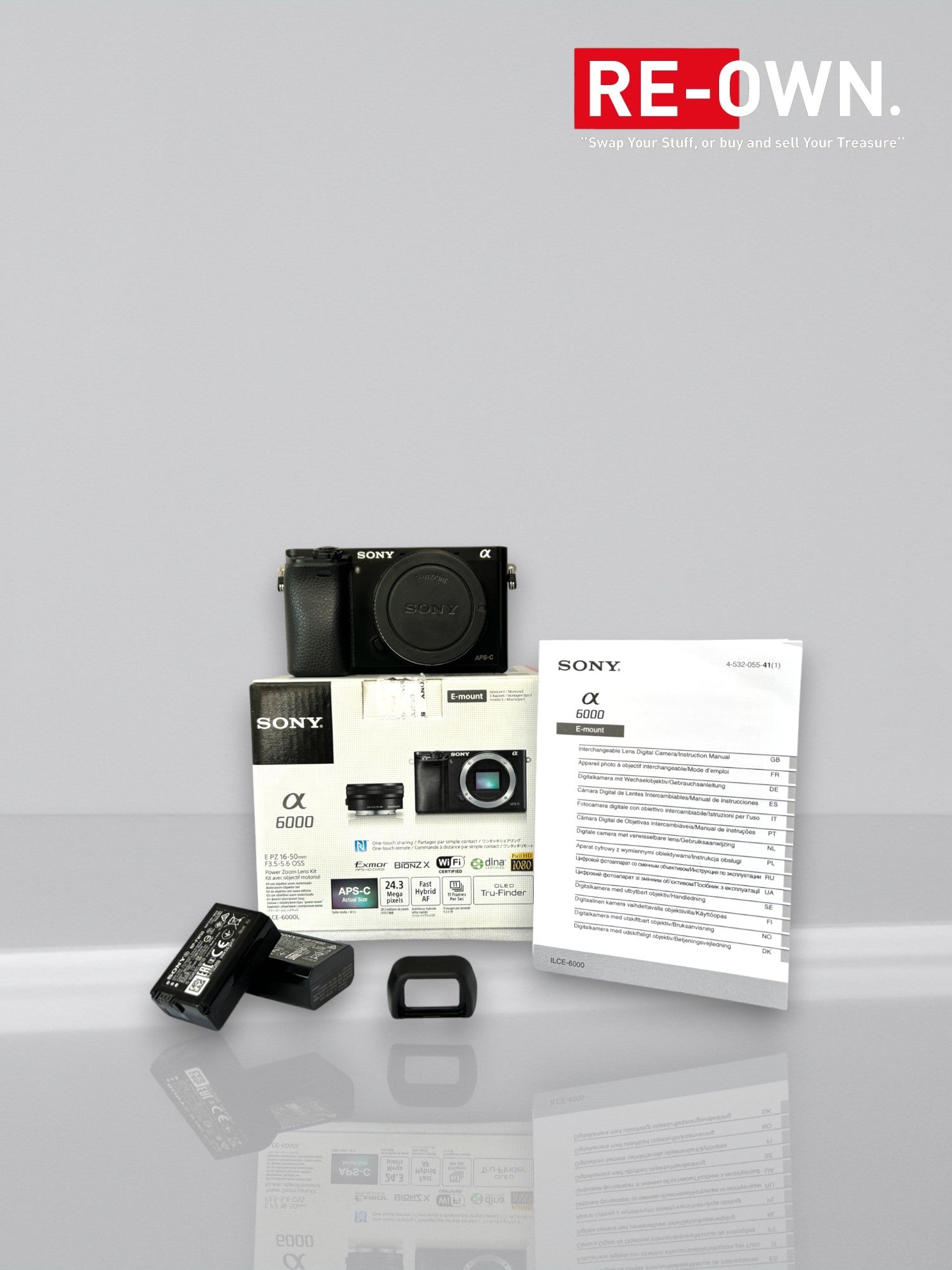 Sony a6000 body (topstaat & garantie) + extra batterij + tas