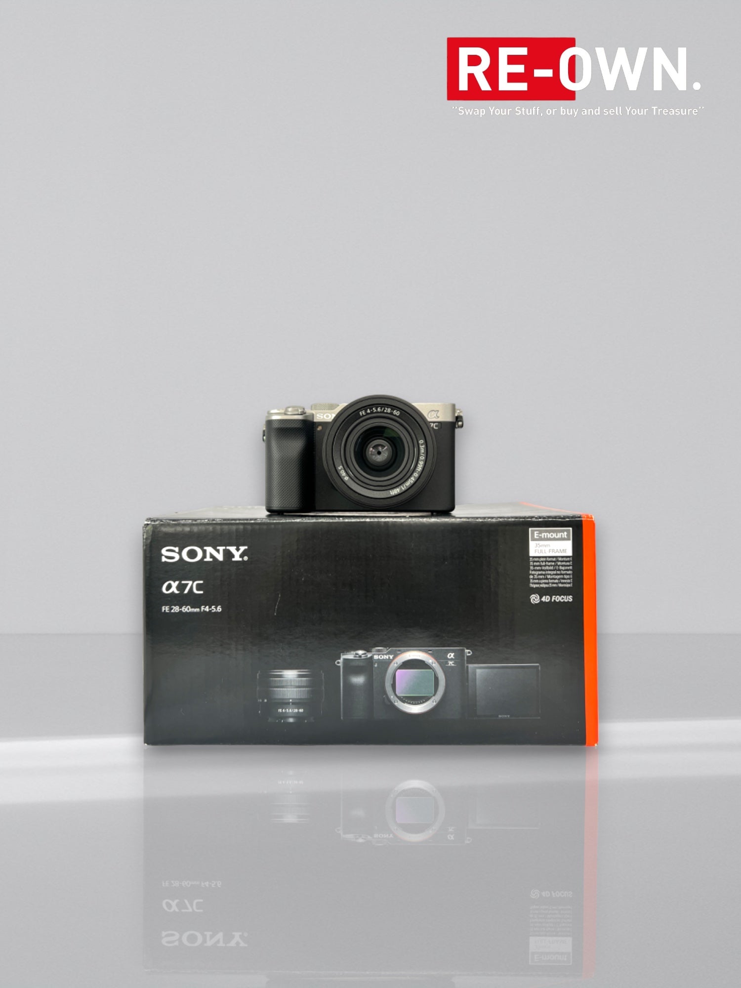 Sony A7C body Silver + Sony Fe 28-60mm F/4-5.6