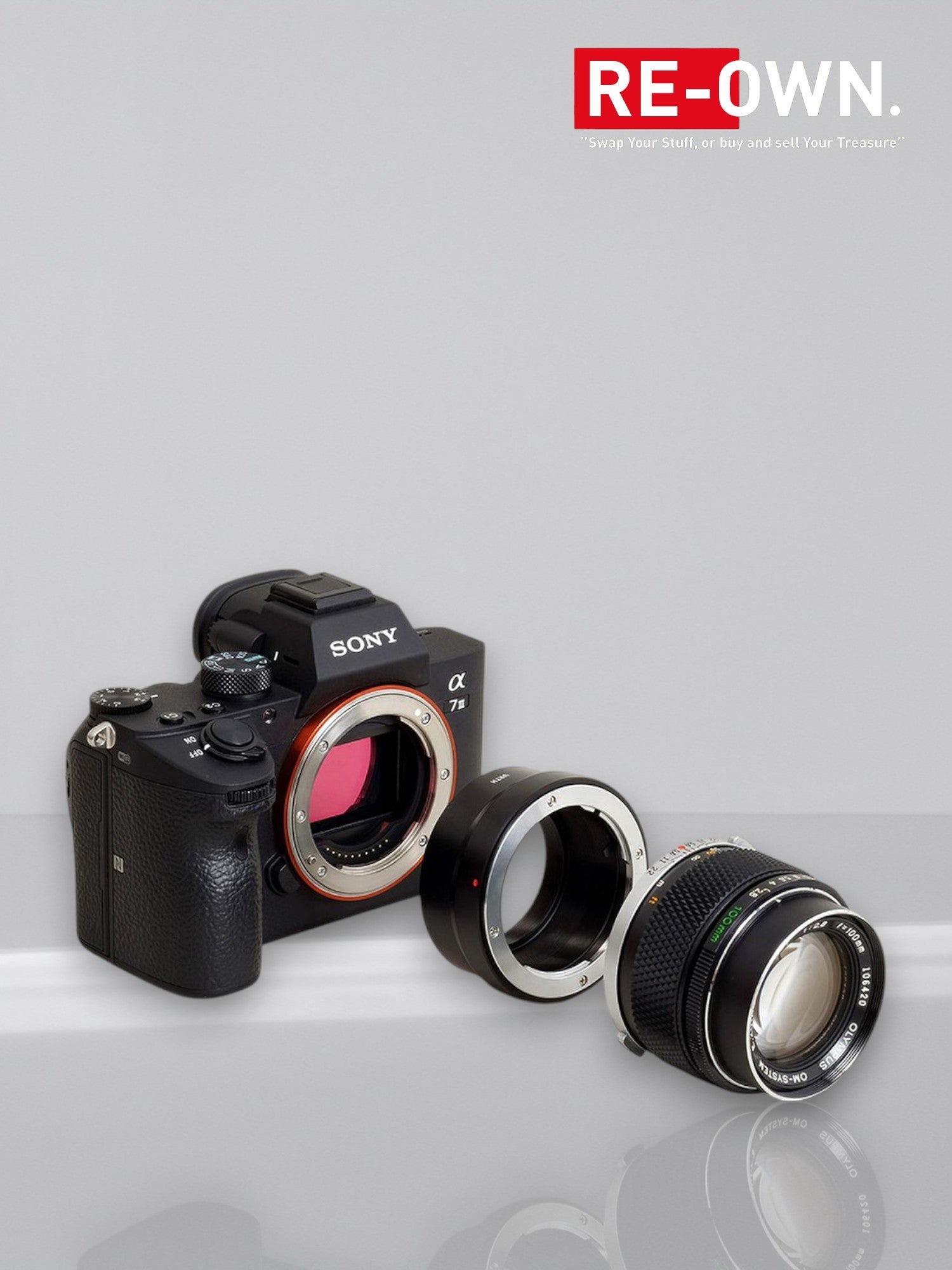 Urth Lens Mount Adapter: Compatible w/ Olympus OM Lens To Sony E Camera Body