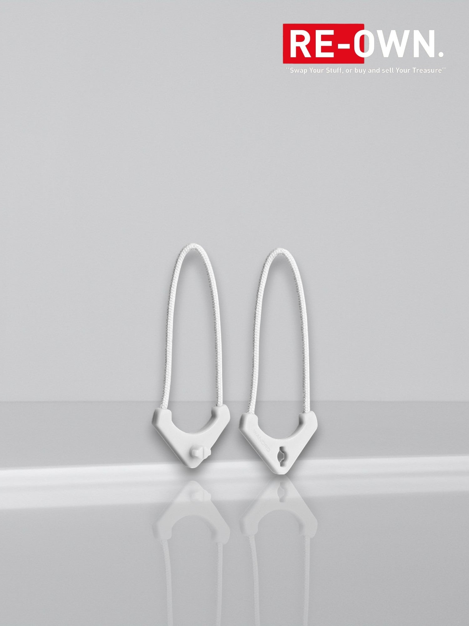 WANDRD WORRYLESS Zipper Puller, Cloudbreak White