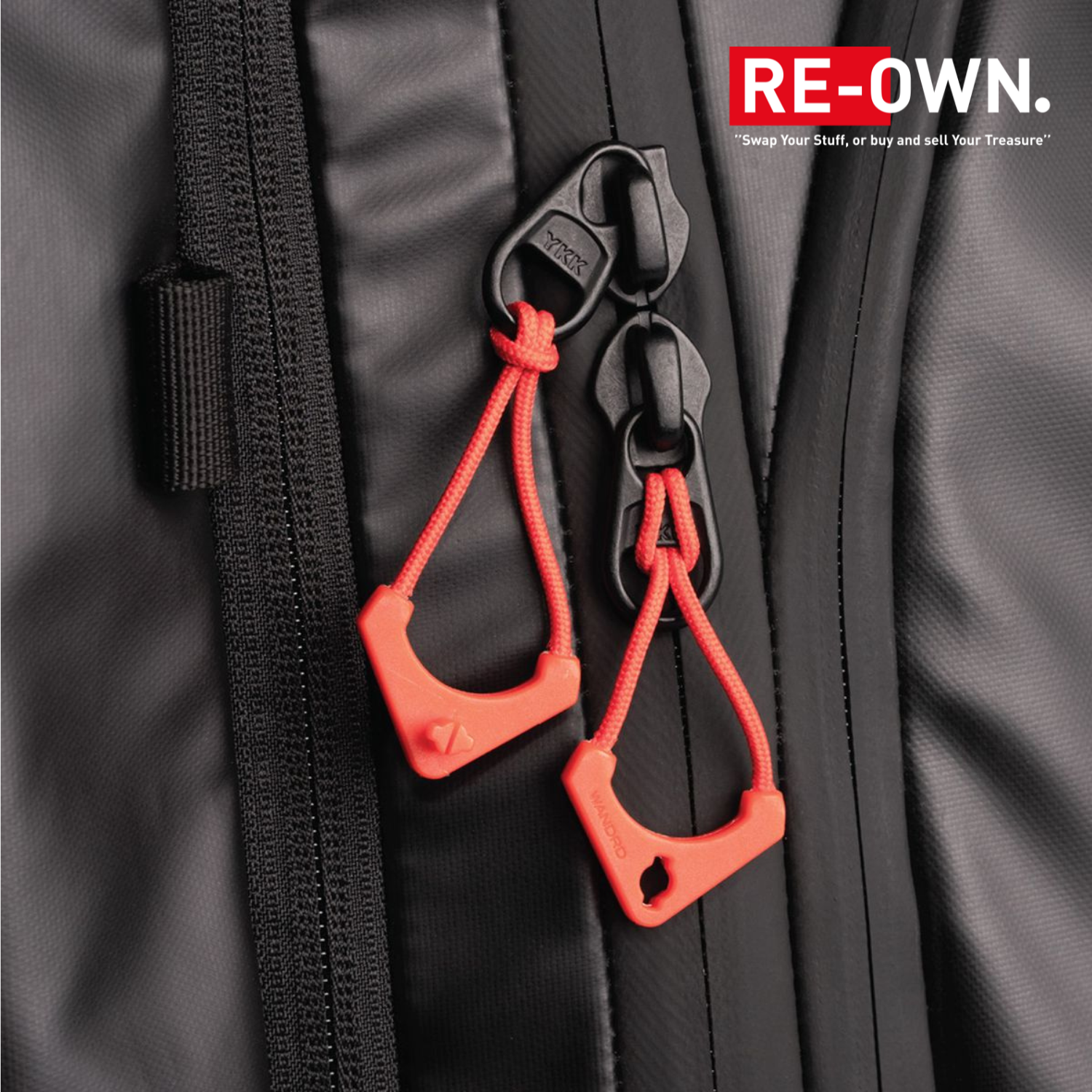 WANDRD WORRYLESS Zipper Puller, Red