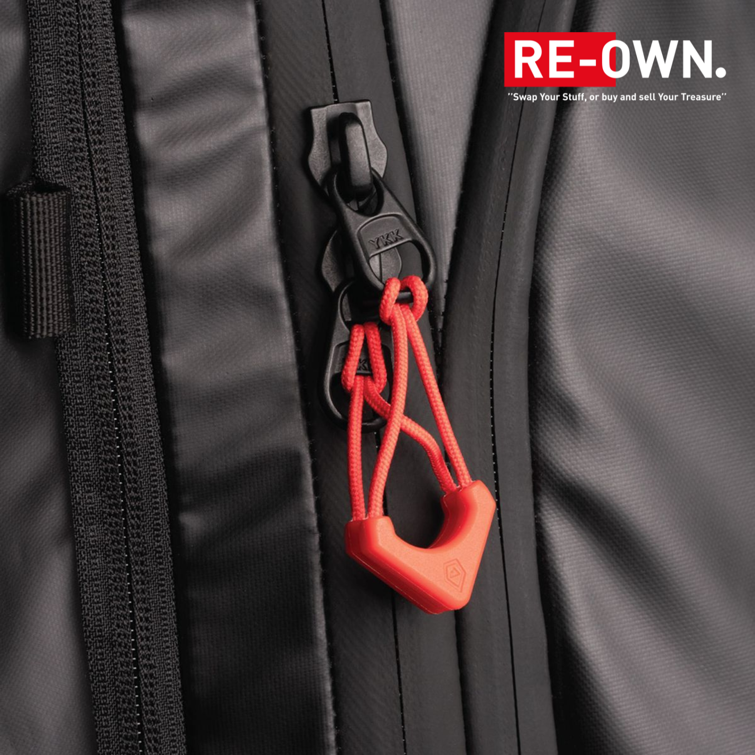 WANDRD WORRYLESS Zipper Puller, Red