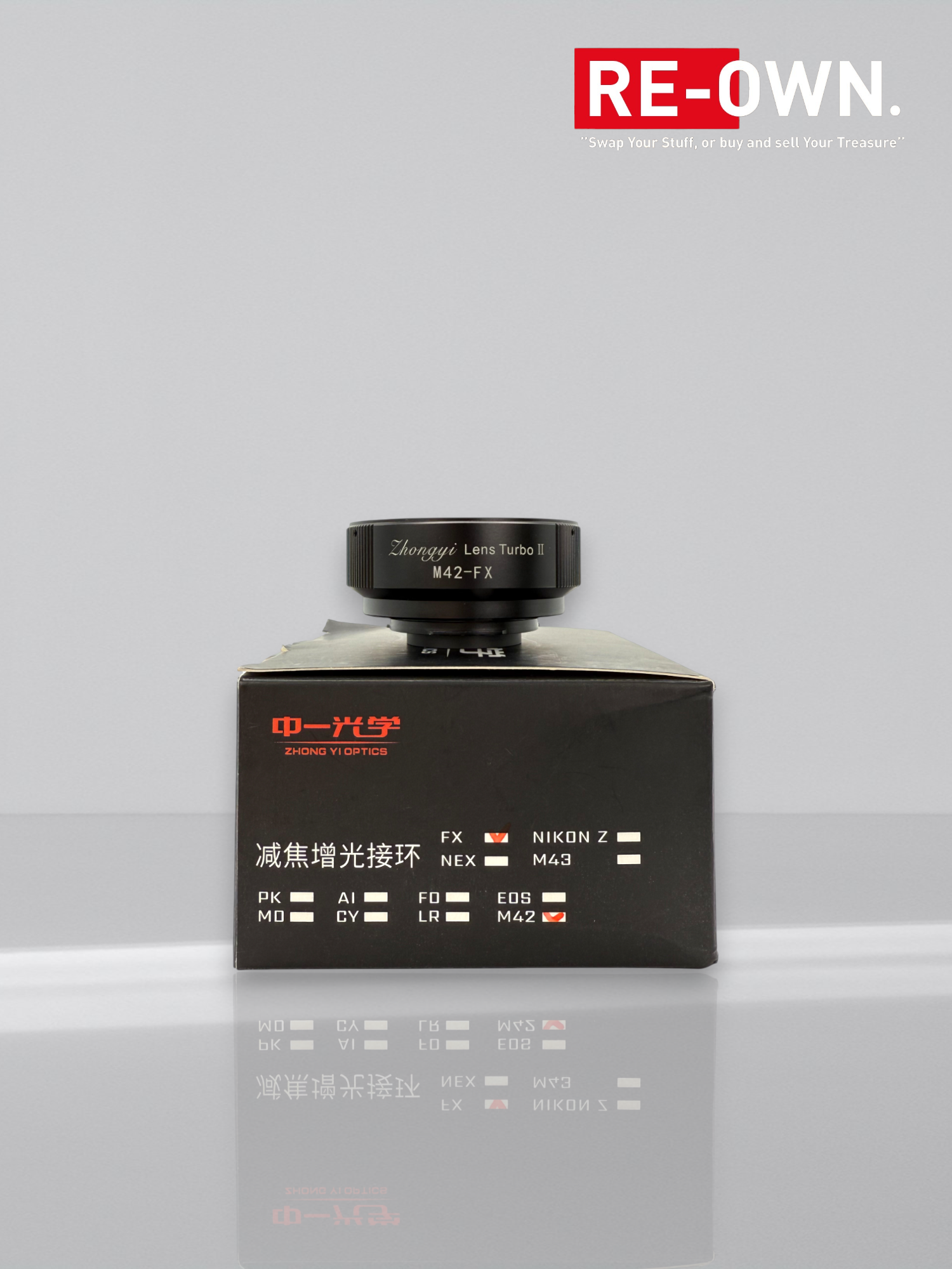 Zhongyi Lens Turbo II Mount adapter M42 - FX